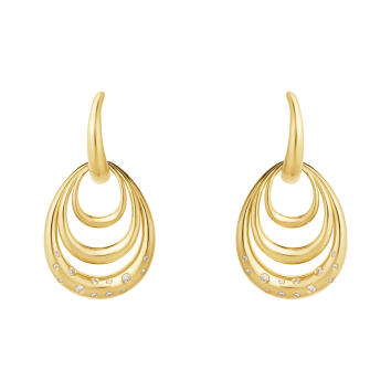 Offspring Ohrringe 750 Gelbgold mit Brillanten