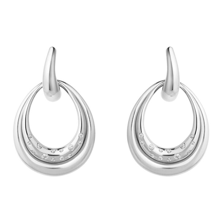 Offspring Double Ohrringe 925 Silber rhodiniert mit Brillanten