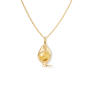 Bird Family Charm 750 Gelbgold mit Rutilquarz