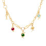 Bird Family Key t0 the Heart Charm 750 Gelbgold