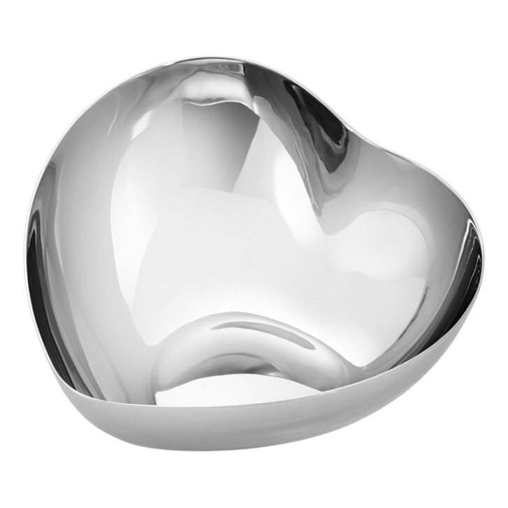 Heart Schale Edelstahl, medium