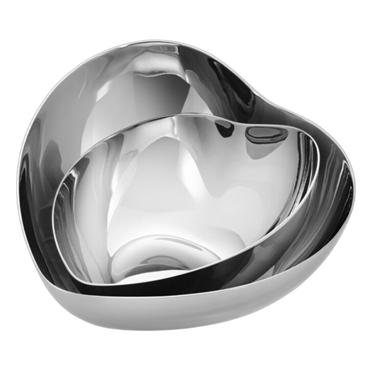 Heart Schale Edelstahl, medium