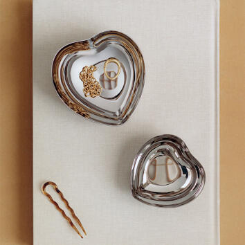 Heart Schale Edelstahl, medium