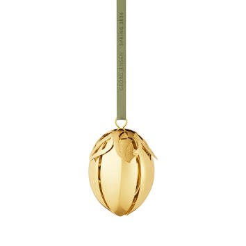Frühjahr 2026 Osterei Ornament vergoldet