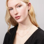 Collier Shooting Stars 750 Gelbgold mit Brillanten 80 cm
