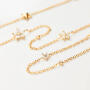 Collier Shooting Stars 750 Gelbgold mit Brillanten 80 cm