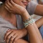 Reflex Armband Mix 750 Roségold mit Aquamarin, Apatit, Kyanit & Peridot