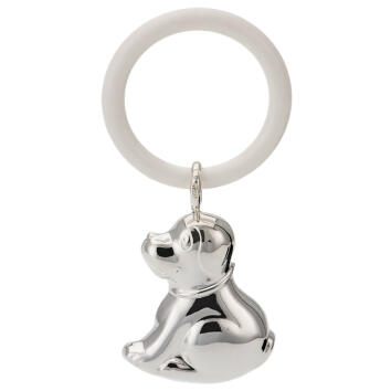 Rassel Hund 925 Silber