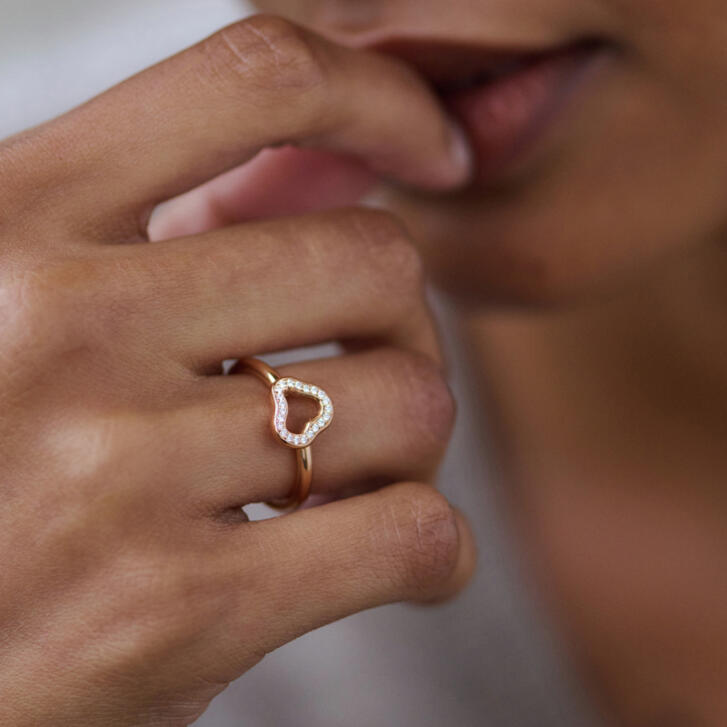 Bron Joy Cloud Ring 750 Roségold mit Brillanten