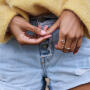 Bron Joy Cloud Ring 750 Roségold mit Brillanten