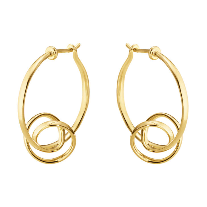 Forget-Me-Knot Creolen 750 Gelbgold