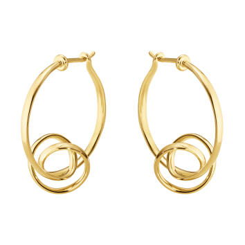 Forget-Me-Knot Creolen 750 Gelbgold