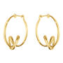 Forget-Me-Knot Creolen 750 Gelbgold