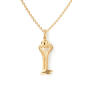 Bird Family Key to the Heart Anhänger 750 Gelbgold