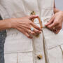 Bron Solar Ring 750 Roségold mit Aquamarin & Brillanten