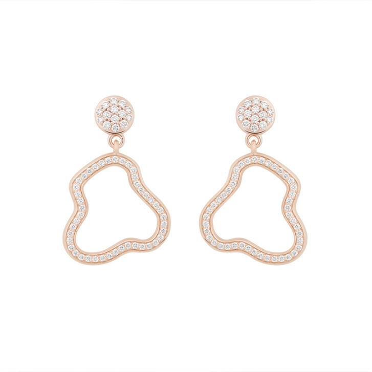 Joy Cloud Ohrringe 750 Roségold mit Brillanten