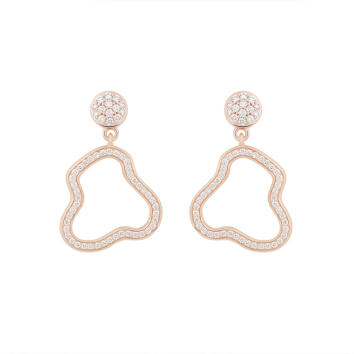 Joy Cloud Ohrringe 750 Roségold mit Brillanten