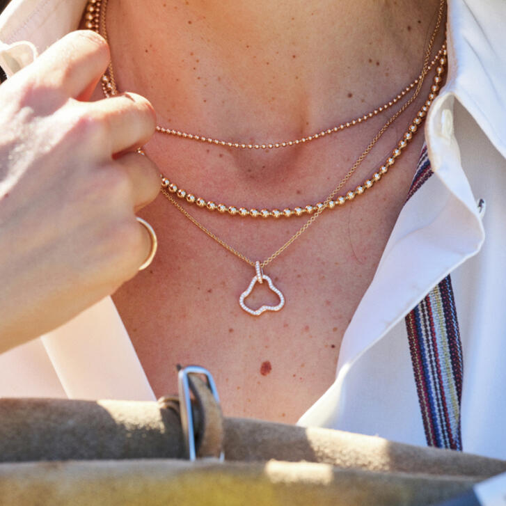 Bron Joy Cloud Anhänger 750 Roségold mit Brillanten