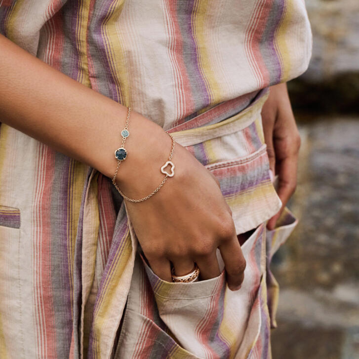 Joy Cloud Armband 750 Roségold mit Brillanten