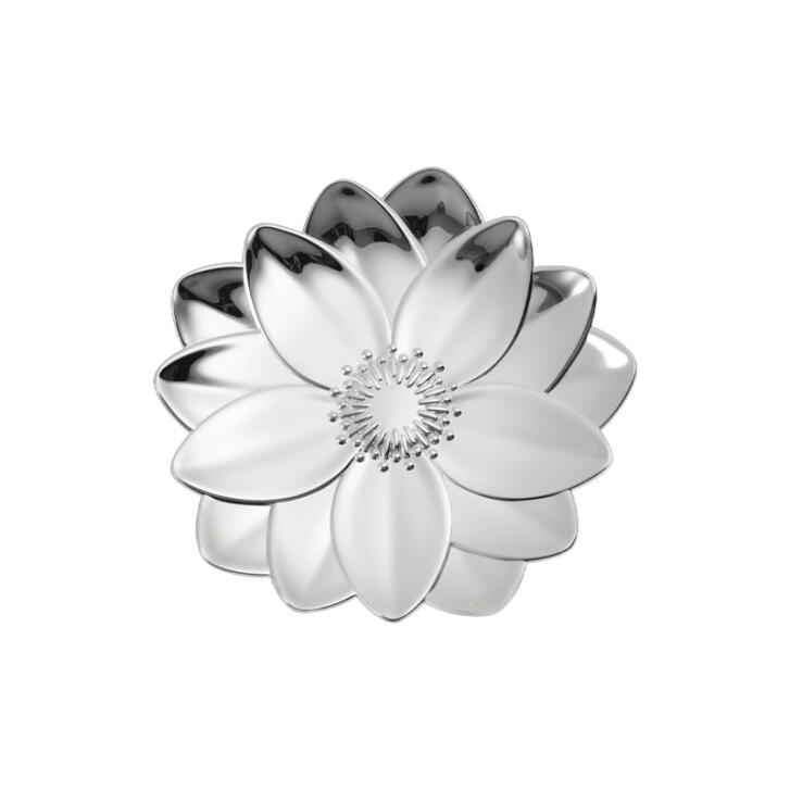 LHerbier Lotus Schale versilbert