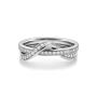 Perception Twist Ring 750 Weißgold rhodiniert mit Brillanten