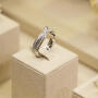 Perception Twist Ring 750 Weißgold rhodiniert mit Brillanten