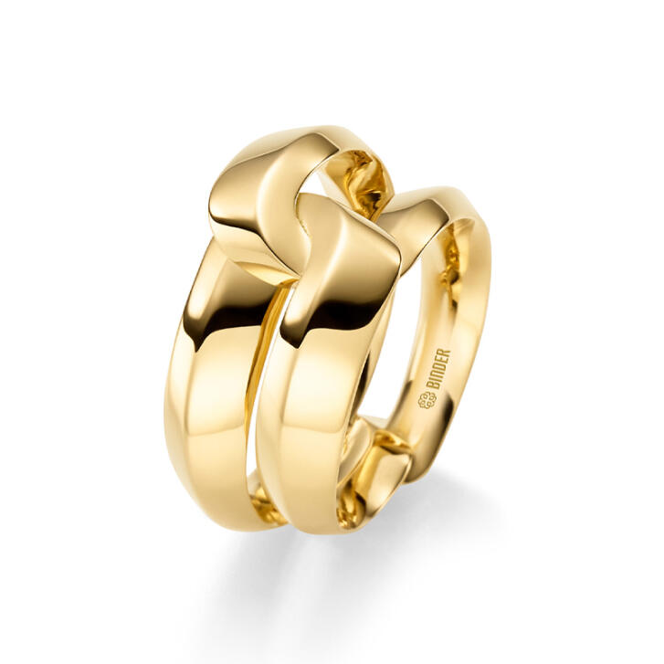 Perception Loop Ring 750 Gelbgold