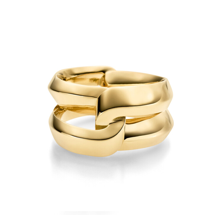 Perception Loop Ring 750 Gelbgold