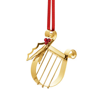 Christmas Ornament 2026 Harfe vergoldet