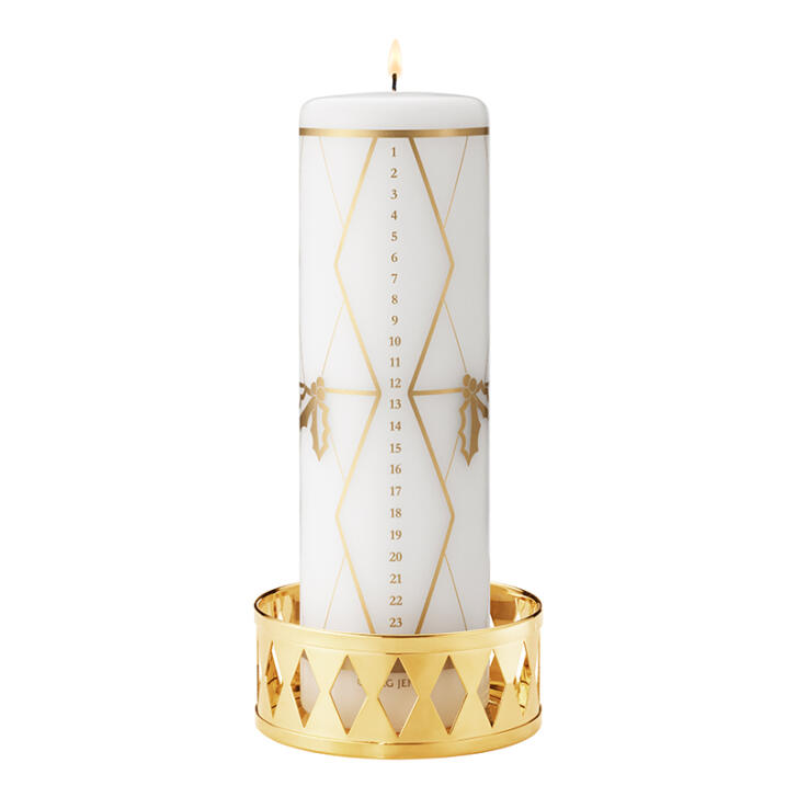 Kalenderkerze 2026 mit gold Print