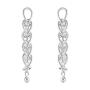 Weft Ohrringe 925 Silber, medium