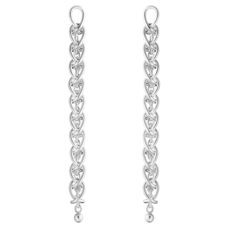 Weft Ohrringe 925 Silber, lang