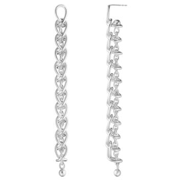 Weft Ohrringe 925 Silber, lang