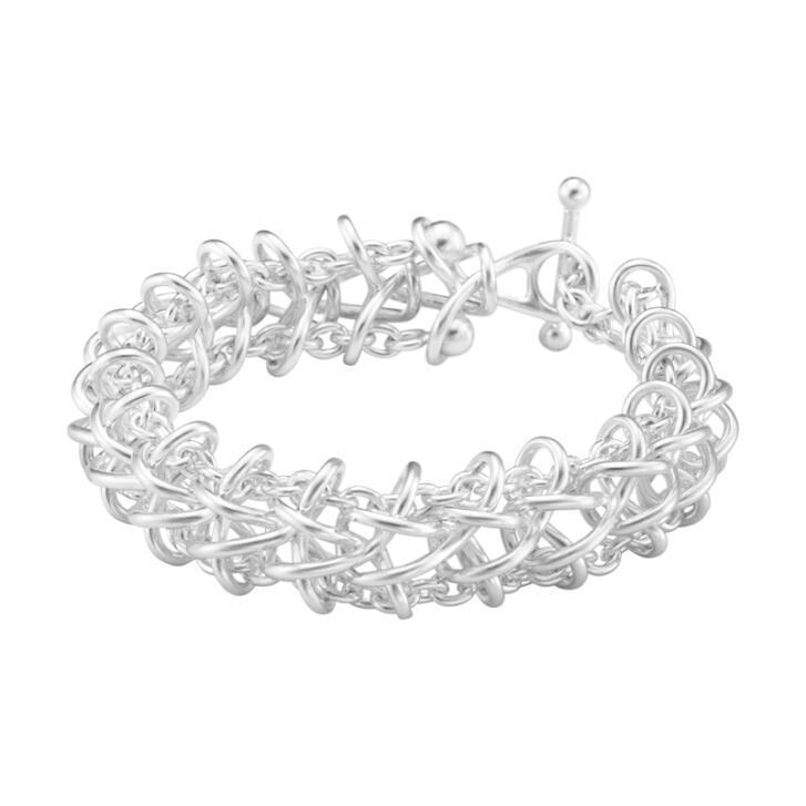 Weft Doppelglieder-Armband 925 Silber
