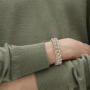 Weft Doppelglieder-Armband 925 Silber