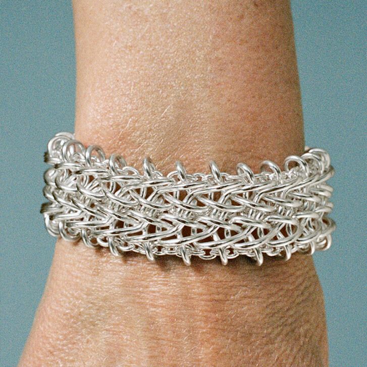 Weft Dreifachglieder-Armband 925 Silber