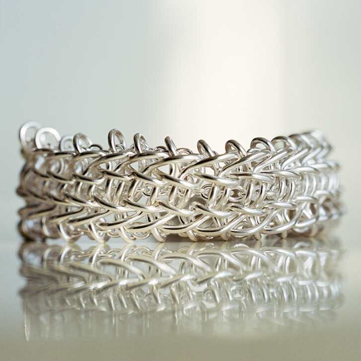 Weft Dreifachglieder-Armband 925 Silber
