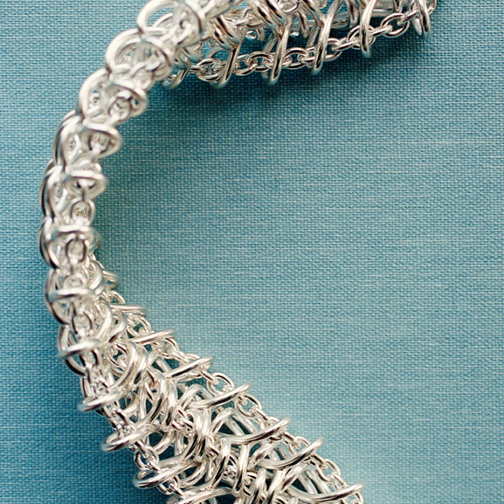 Weft Dreifachglieder-Armband 925 Silber