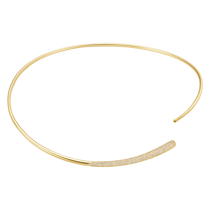 Mercy Halsreif 750 Gelbgold mit Brillanten