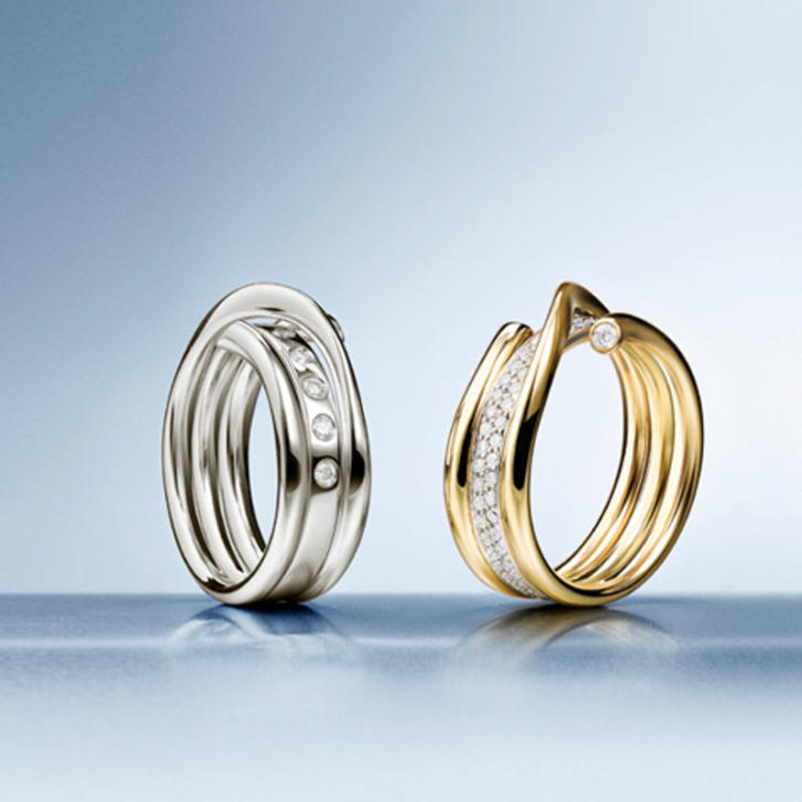 Magic Ring 10,2 mm 750 Weißgold mit Brillanten