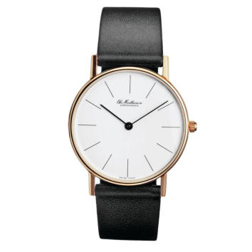 Ole Mathiesen Herren Armbanduhr Ø 33 mm vergoldet