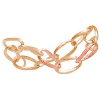 Love Armband medium 750 Gelb- und Roségold