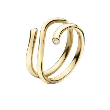 Magic Ring 10,2 mm 750 Gelbgold mit Brillanten