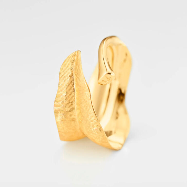 Leaves Ring 750 Gelbgold