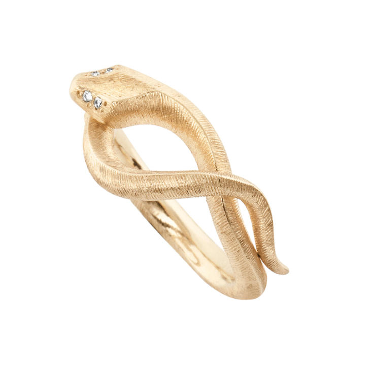 Snakes Ring 750 Gelbgold