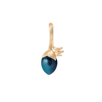 Sprout Anhänger 750 Gelbgold mit London Blue Topas