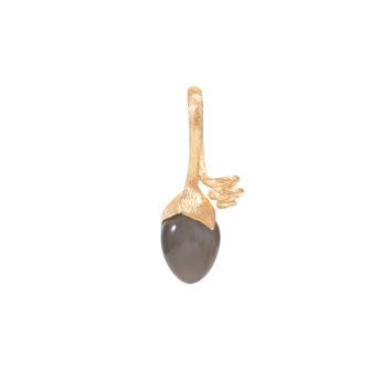 Sprout Anhänger 750 Gelbgold mit grauem Mondstein
