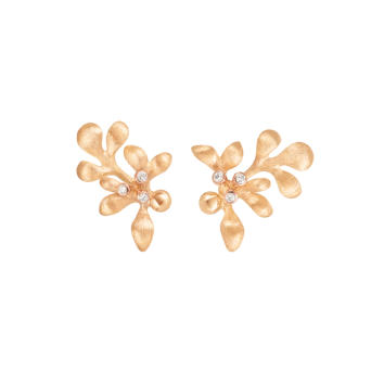 Gipsy Ohrstecker 750 Gelb- und Roségold mit...