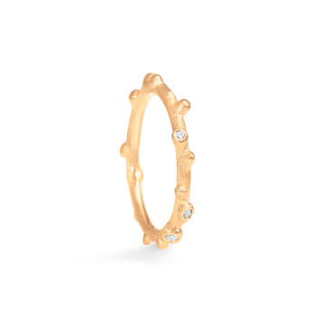 Nature Ring 750 Gelbgold mit Brillanten