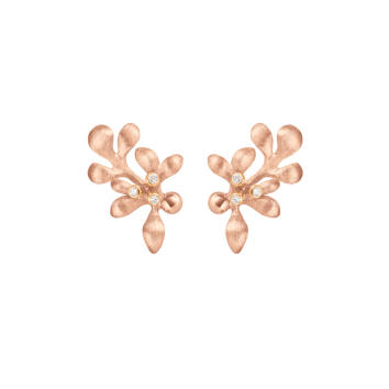 Gipsy Ohrstecker 750 Rosé- und Gelbgold mit...